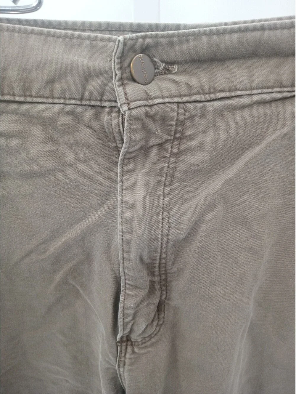 Carhartt Carpenter Shorts Mens 40 Tan Canvas Utility Workwear Outdoor Hiking